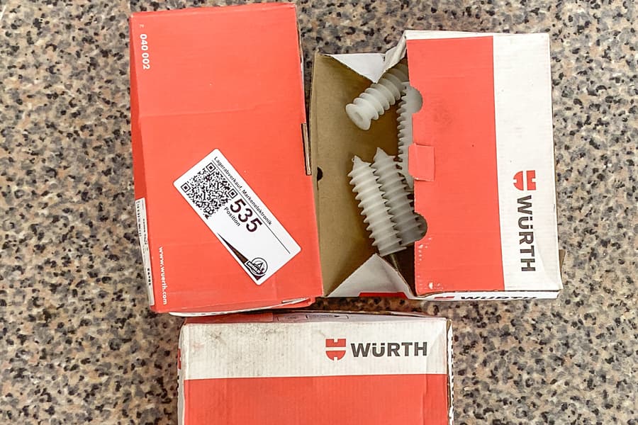 3 Packungen Isolierdübel Würth